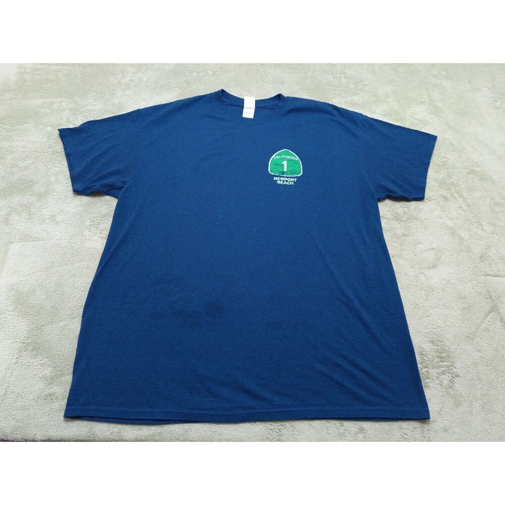 California 1 Newport Beach  Pacific Coast Highway Graphic Tee Shirt XL- READ!
